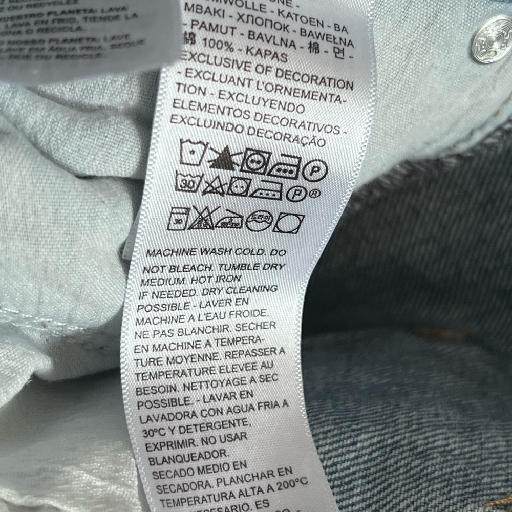 Levi’s Classic 94’s Baggy Leg, Classic Blue Denim Barrel Jeans, Wide Leg, Size28 - Picture 8 of 9